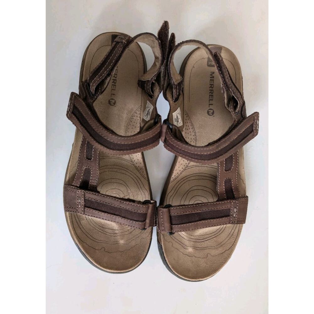 Merrell Mens Traveler Tilt Convertible Leather Slip On Hiking Sandal‎ 12 J62217